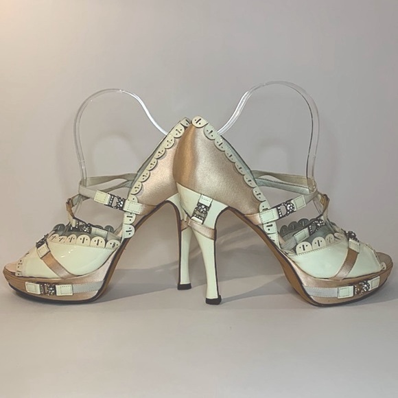 Y2K Dior pink satin and white patent leather. - Picture 4 of 13